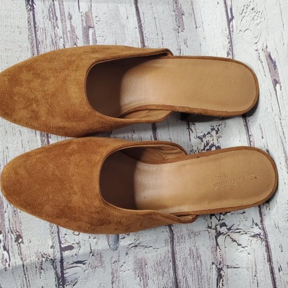 Universal Thread Shoes Size 7.5 Mule Heel Suede - Picture 4 of 4